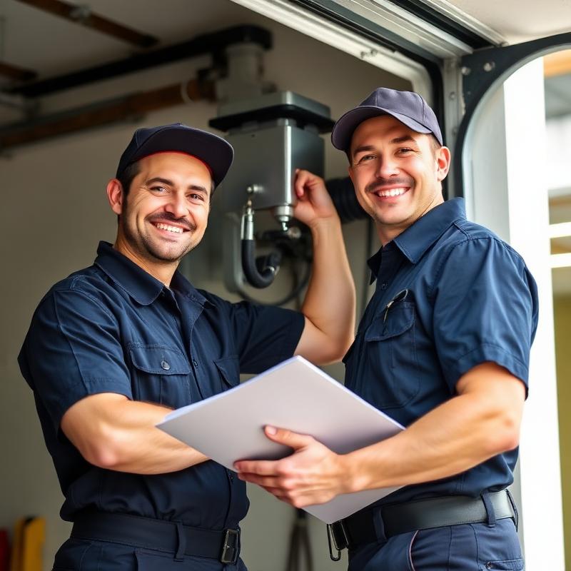 Professional garage door technicians